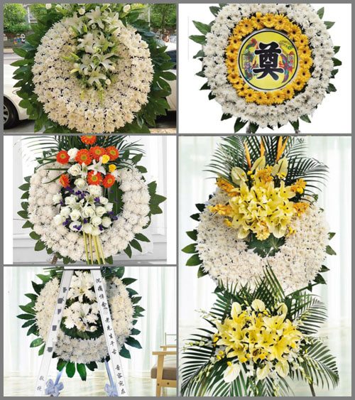 湖南永州祁阳县文明镇丝塘冲村花圈速递